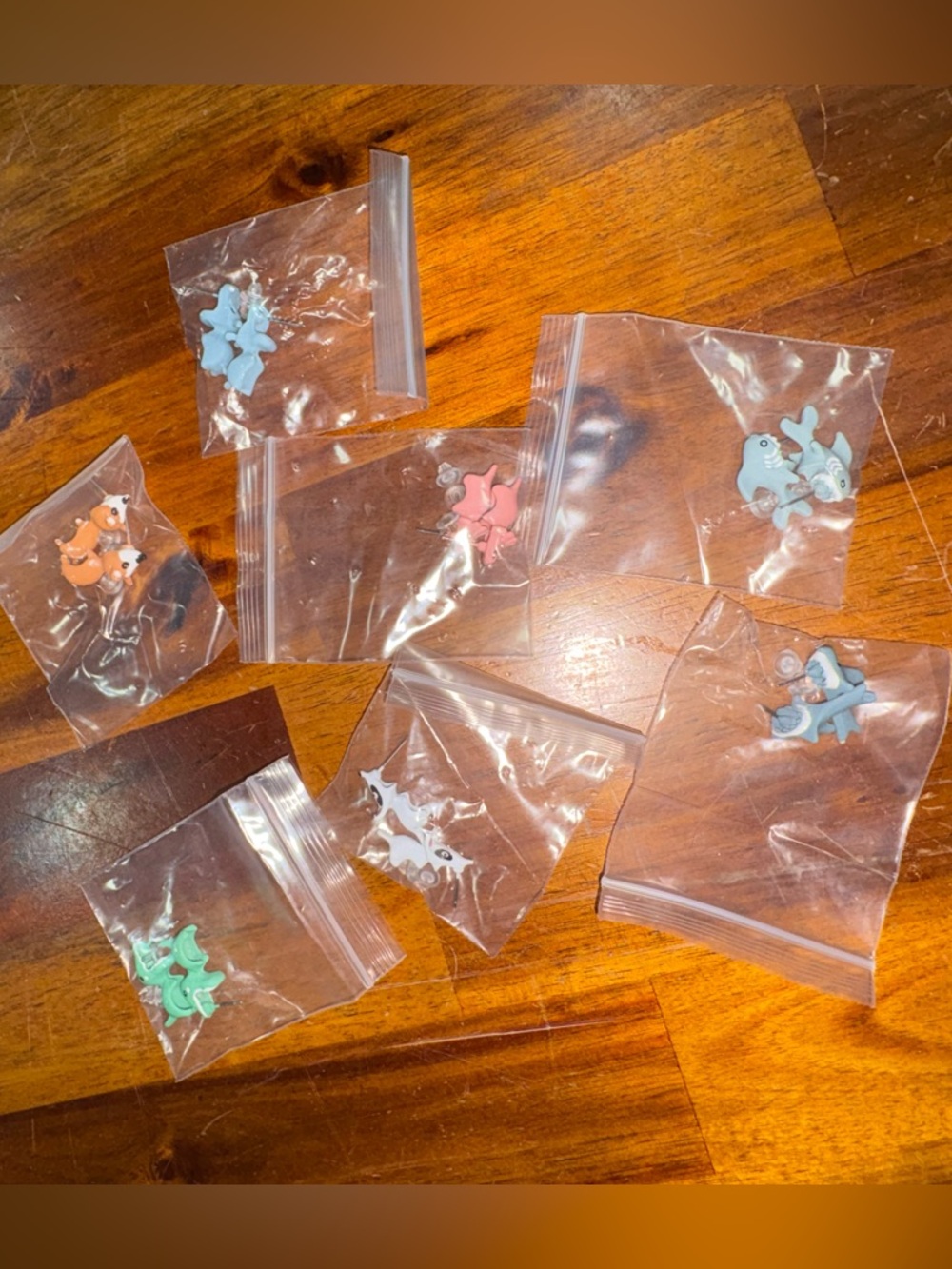 Pastel Animal Stud Earrings - Set of Assorted Colors